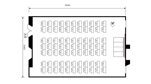 MAIN HALL2平面图|奈良橿原美爵酒店