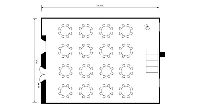 MAIN HALL1 Floor Plan | Grand Mercure Nara Kashihara