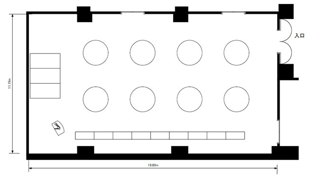 MEETING ROOM1 Floor Plan | Grand Mercure Nara Kashihara