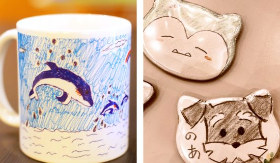 【Summer Vacation ★ Free Study】 Original mugs & can badges made with Asuka Omoide-do (advance reservation required)