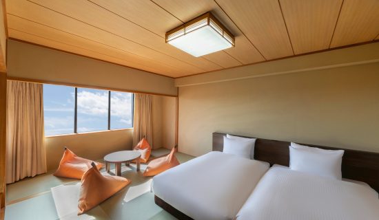 Standard room, Family, Modern Japanese-style room, 2 single beds and 3 futons